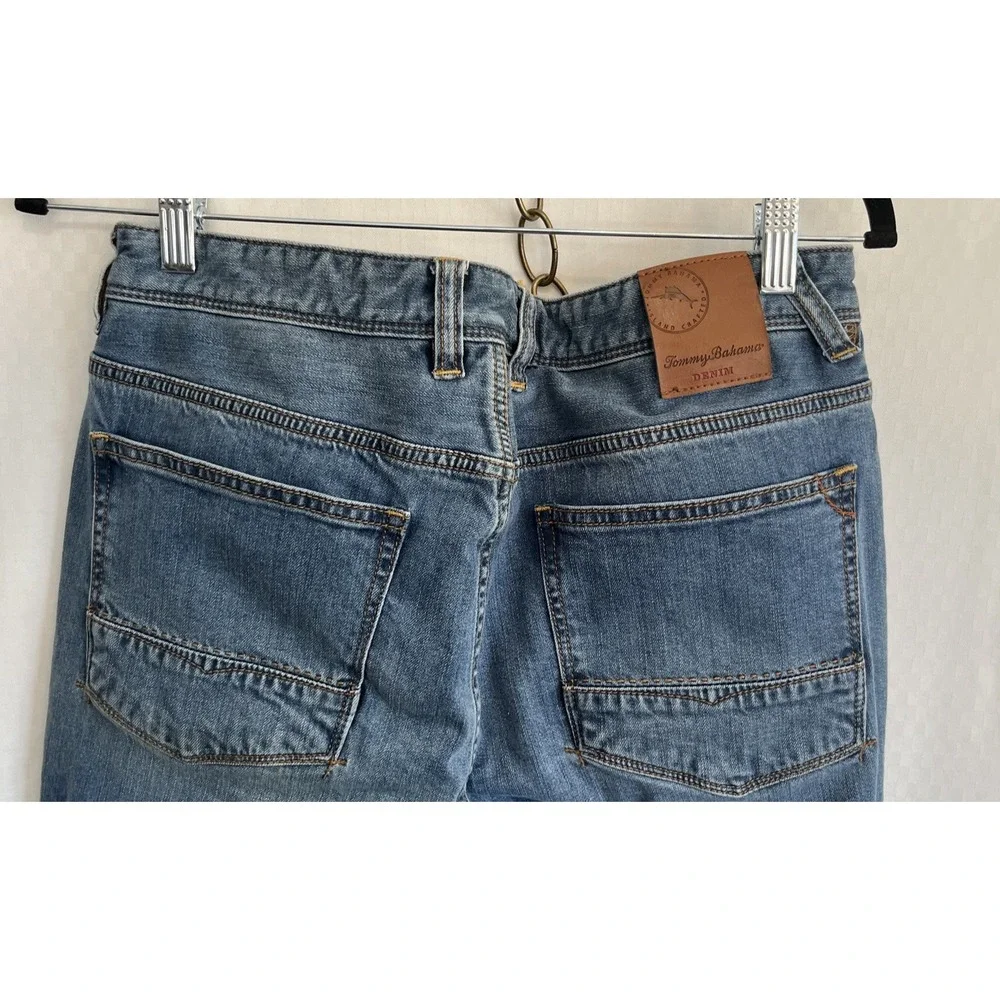 Men's TOMMY BAHAMA Jeans Cotton Blend Zip Fly Size 32 x 32